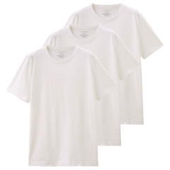 Men's Short Sleeve T-shirt Solid Cotton Summer Tops Clothes
