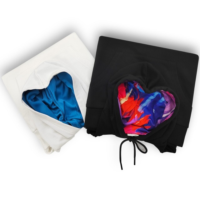 Lanwo Embossing Pullover Hoodies For Unisex Custom Printed Oversized Heavyweight French Terry Logo Silk Satin Lined Men Hoodie