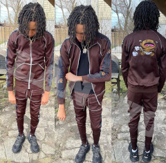 Private Label Tracksuits For Men With Custom Logo Printing High Street Style Men's Two Pieces Set