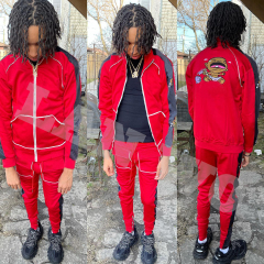 Private Label Tracksuits For Men With Custom Logo Printing High Street Style Men's Two Pieces Set