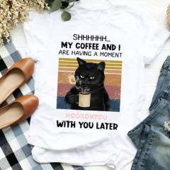 2022 Spring Summer 100% Cotton Casual Women's T-Shirt Custom Funny Print Pattern Fashion Ladies Round Neck Top