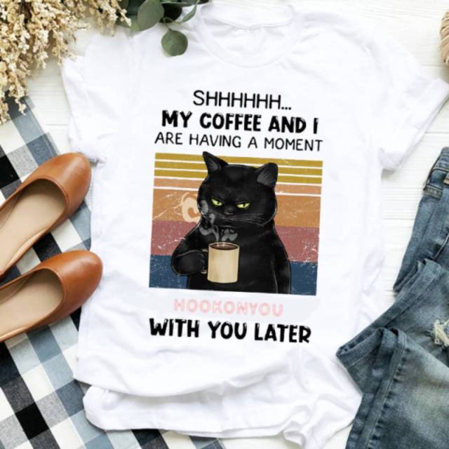 2022 Spring Summer 100% Cotton Casual Women's T-Shirt Custom Funny Print Pattern Fashion Ladies Round Neck Top