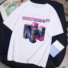 2022 Spring Summer 100% Cotton Casual Women's T-Shirt Custom Funny Print Pattern Fashion Ladies Round Neck Top