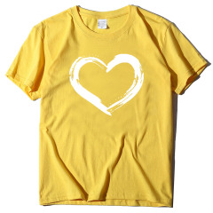 Fashion New Women's Love Print Short Sleeve T-Shirt