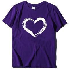 Fashion New Women's Love Print Short Sleeve T-Shirt