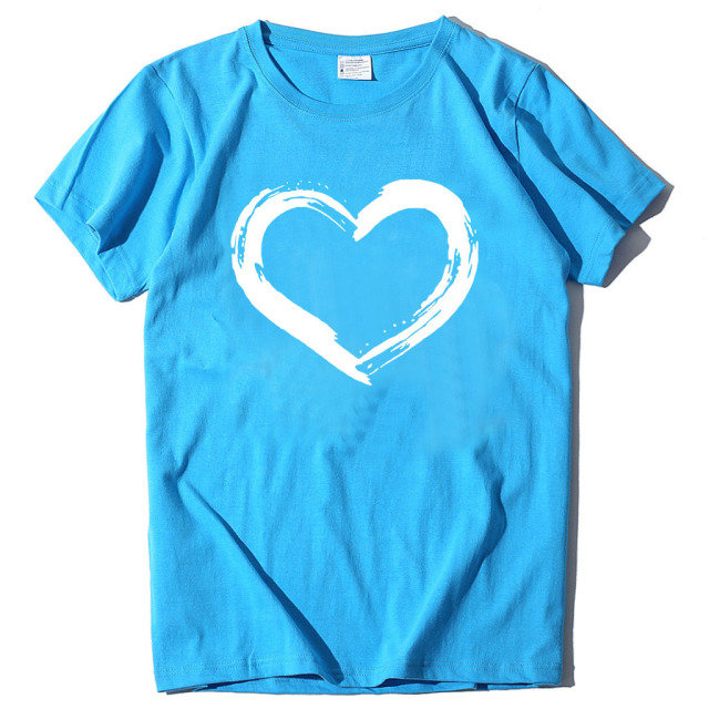 Fashion New Women's Love Print Short Sleeve T-Shirt