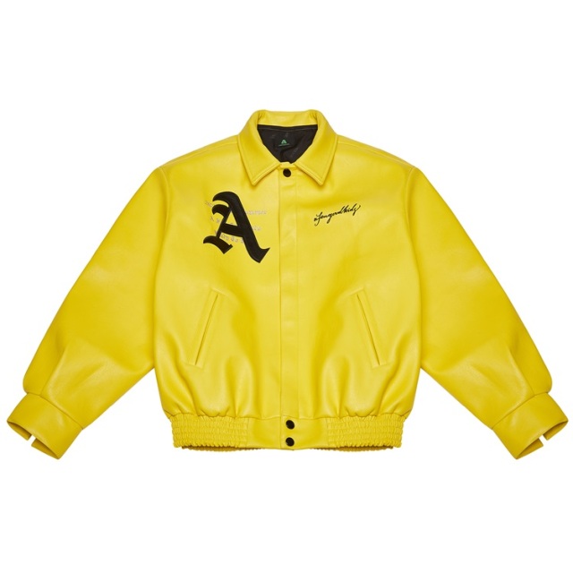 Lanwo Custom Leather black versity jacket yellow Baseball Jacket manufacturer Vendor Bulk 4xl Bomber Leather Varsity Jacket