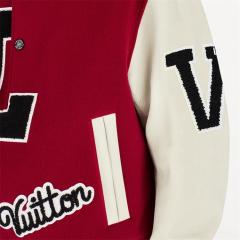 Custom Baseball Versity Jackets For Men Genuine Leather Sleeves Multiple Embroidery Patch Red Black Letterman Varsity Jacket