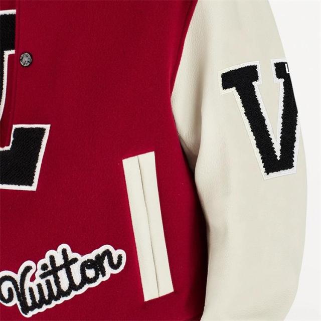 Custom Baseball Versity Jackets For Men Genuine Leather Sleeves Multiple Embroidery Patch Red Black Letterman Varsity Jacket