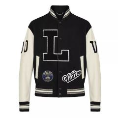 Custom Baseball Versity Jackets For Men Genuine Leather Sleeves Multiple Embroidery Patch Red Black Letterman Varsity Jacket