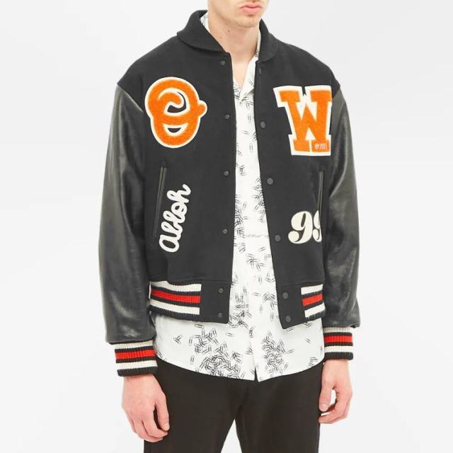 Green Chain Baseball Letterman Jacket For Men Custom Chenille Embroidery Wool And Leather Sleeve Bomber Flight Varsity Jacket