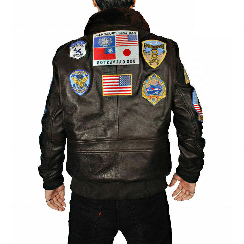 2022 HOT SALE GENUINE LEATHER Tom Cruise Flight Aviator jacket Customize Men OEM Factory Customize Jackets