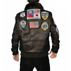 2022 HOT SALE GENUINE LEATHER Tom Cruise Flight Aviator jacket Customize Men OEM Factory Customize Jackets