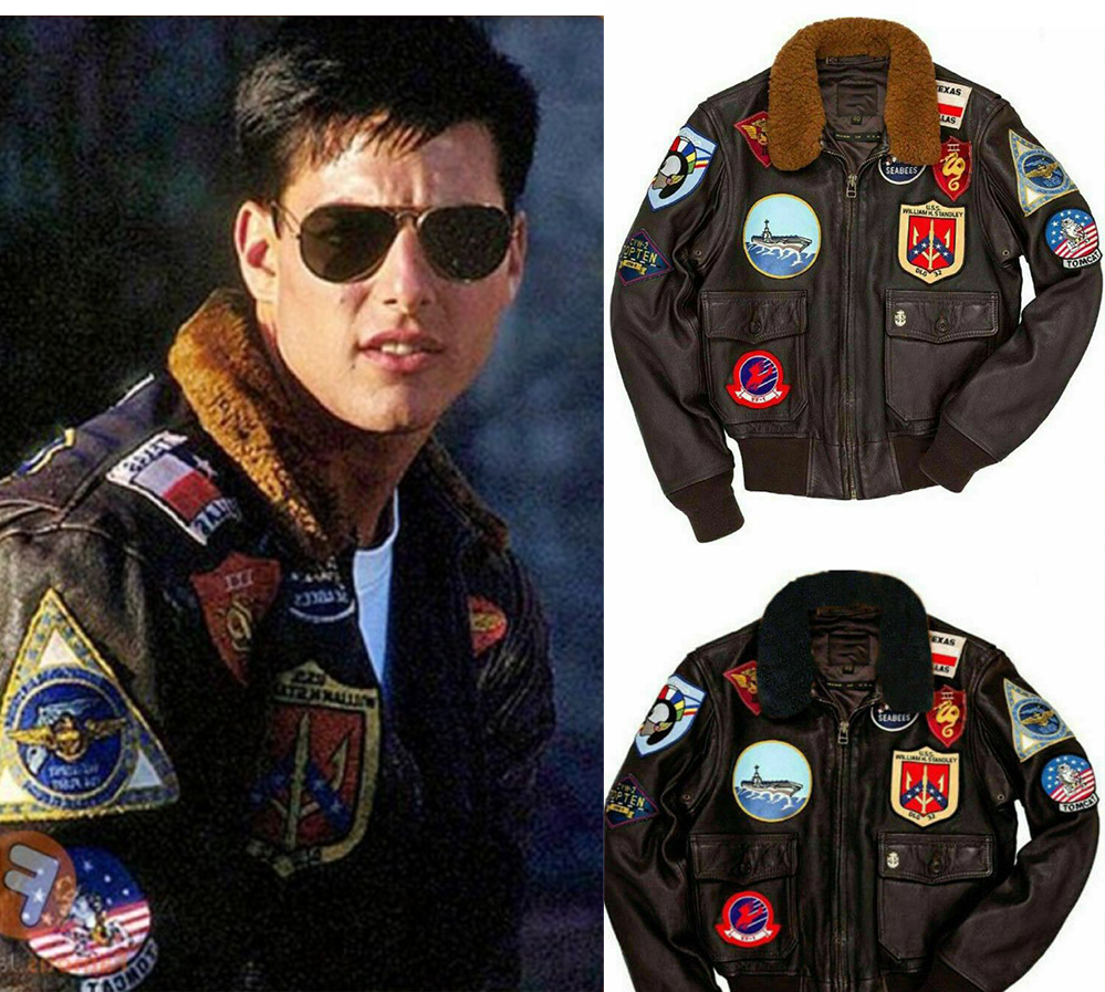 2022 HOT SALE GENUINE LEATHER Tom Cruise Flight Aviator jacket Customize Men OEM Factory Customize Jackets