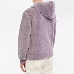 Warm Sherpa Men'S Hoodies & Sweatshirts Oversized Custom Embroidered Men Plain Winter 1/4 Zip Pullover Fluffy Fleece Hoodies