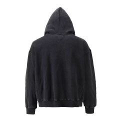 Lanwo Designer Oversized Contrast Stitch Hoodies For Men Custom With No Strings Distressed Double Layer Zip Up Men'S Hoodies