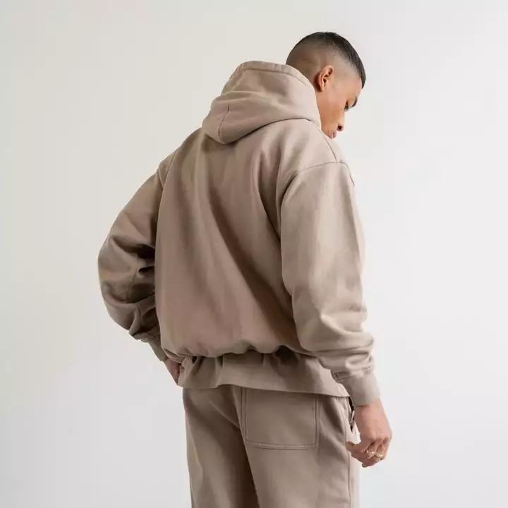 Lanwo Custom Logo Wholesale 360gsm 450gsm Plain Heavy Blank Oversized Heavyweight 100 Cotton Pullover Thick Men'S Hoodies