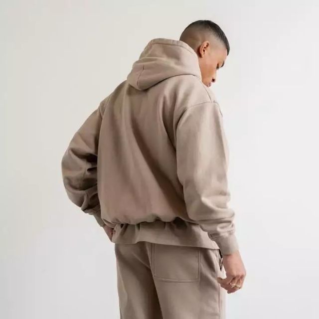 Lanwo Custom Logo Wholesale 360gsm 450gsm Plain Heavy Blank Oversized Heavyweight 100 Cotton Pullover Thick Men'S Hoodies