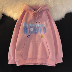 Plain Black Foam Print Graphic Hoodie Unisex Oversized Fitted Heavyweight 60% Cotton 40% Polyester Custom 3d Puff Print Hoodie