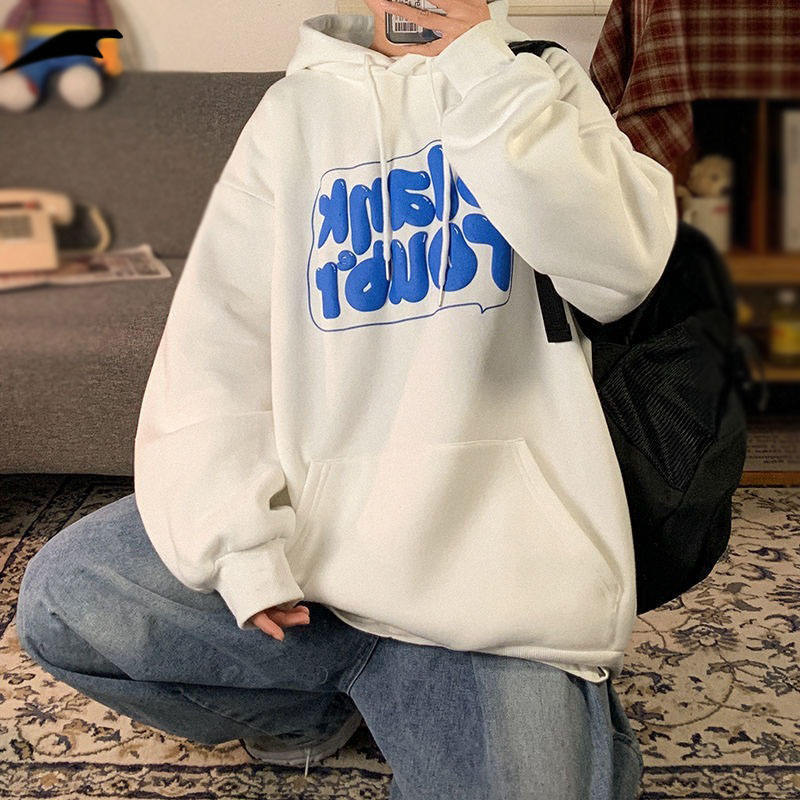 Heavyweight Oversized Men'S Hoodies Sweatshirts Multi Color Foam Printing With Logo Unisex Cotton Custom 3d Puff Print Hoodie