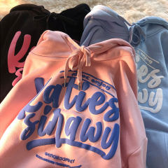 Premium French Terry Street Wear Hoodies For Unisex Custom Plain Oversized Foam Screen Print 3d Puff Printing Graphic Hoodies