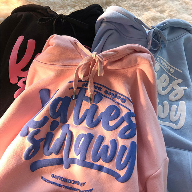 Premium French Terry Street Wear Hoodies For Unisex Custom Plain Oversized Foam Screen Print 3d Puff Printing Graphic Hoodies