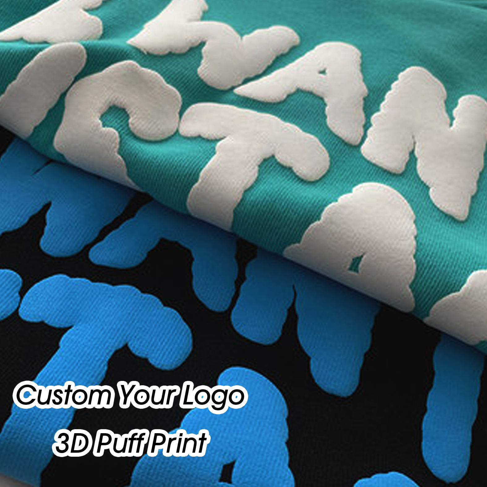 Premium French Terry Street Wear Hoodies For Unisex Custom Plain Oversized Foam Screen Print 3d Puff Printing Graphic Hoodies