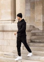 Lanwo Wholesale Embossed Designer Hoodies Good Quality Clothing Sweatsuits Unisex Hoodie Joggers Suits Set Tracksuit For Men