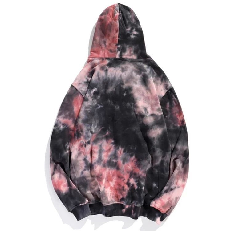 Couples Hoodie Fall Tie-Dye Hoodie For Men And Women Pullovers Casual Coat For Men Trend Loose Top