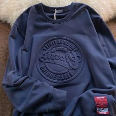 Lanwo 80% Cotton 20% Polyester Hoodie For Men Oversize Plain Custom Crewneck 3d Embossed Graphic Men'S Hoodies & Sweatshirts