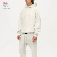 White Hoodie New Design Streetwear Customizable Men's Two Tone Hoodie