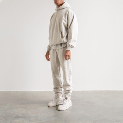 Sports Suit Spring Autumn Round Neck Casual Fashion Drop Shoulder Sweatshirt Two Piece Set