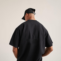 Men's Small Neckline Loose Tee Color Hipster West Coast Bottom Shirt Street Short Sleeve