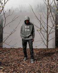 Men's Zip Hoodie With Pocket Custom Logo Tag