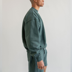 Tide hoodie autumn and winter new logo embroidery retro high street men and women hooded sweatshirt