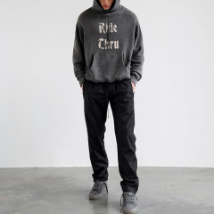 Men's Zip Hoodie With Pocket Custom Logo Tag