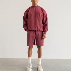 Padded men's and women's solid colour sweatshirt hoodie set