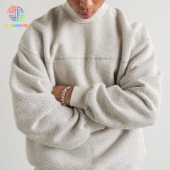 Jacquard sweatshirt men's round neck casual simple and versatile sportswear