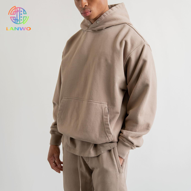 Logo embroidered vintage high street hooded sweatshirt for men and women