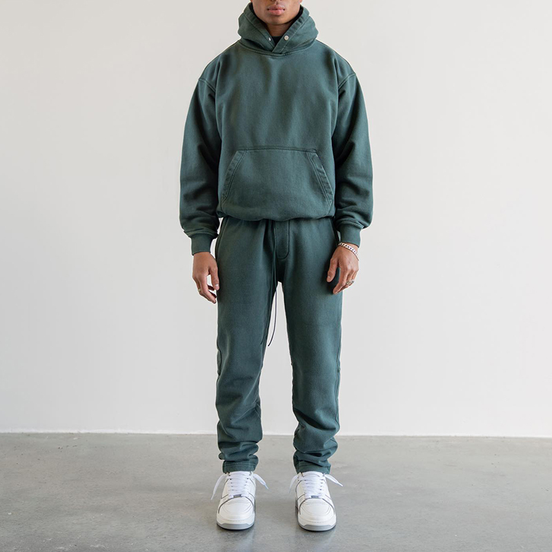 Tide hoodie autumn and winter new logo embroidery retro high street men and women hooded sweatshirt