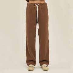 370g Thick Straight Plus Velvet Solid Color Men's Sweatpants Loose Sports Casual Trousers For Men