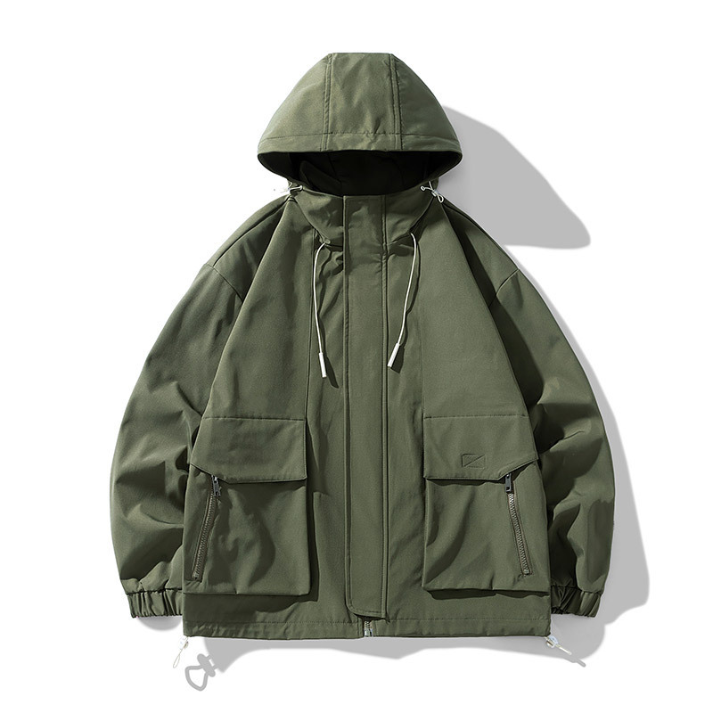 New Men's Jacket Workwear Coat Standing Collar Men's Punching Coat