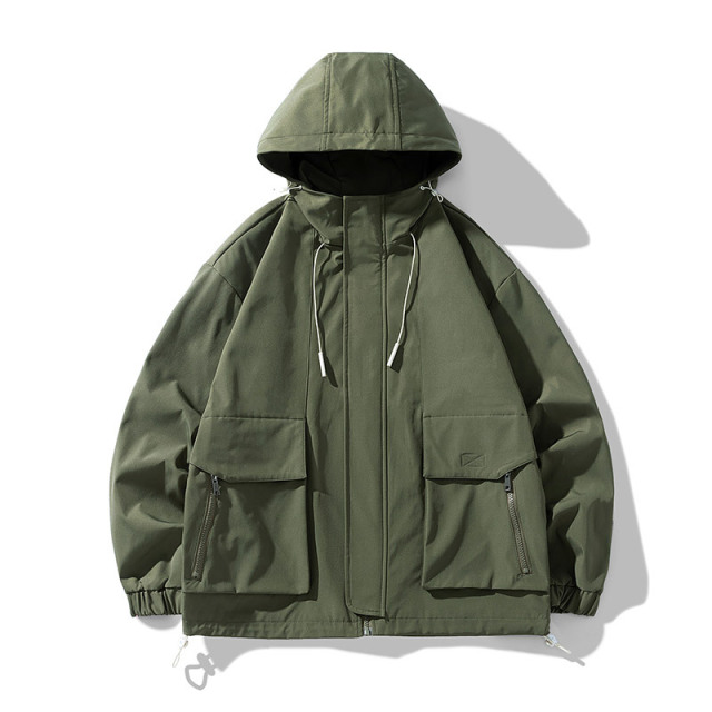 New Men's Jacket Workwear Coat Standing Collar Men's Punching Coat