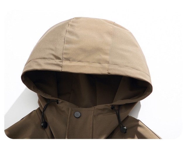 LANWO new retro hooded men's outdoor work jacket jacket