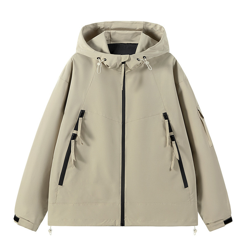 LANWO new men's jackets plus size coat fashion hooded men's clothing