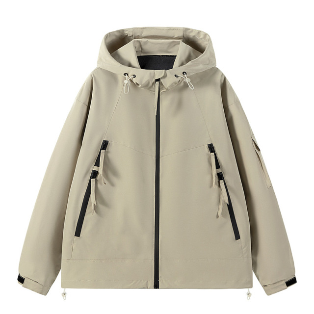 LANWO new men's jackets plus size coat fashion hooded men's clothing