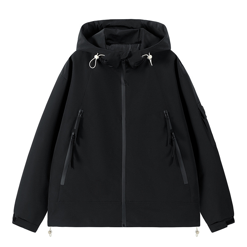 LANWO new men's jackets plus size coat fashion hooded men's clothing