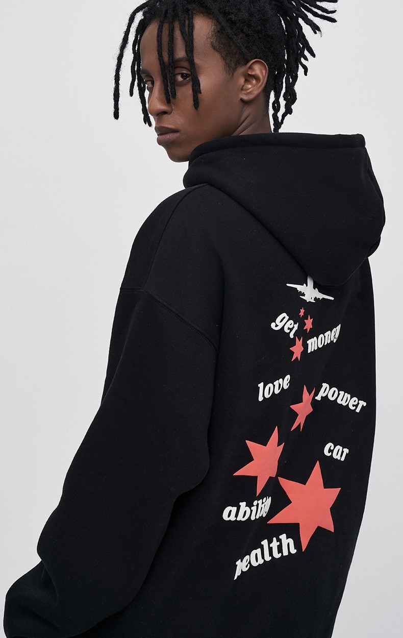 LANWO custom streetwear french terry pullover hoodie printing heavy weight 400 gsm hoodie unisex