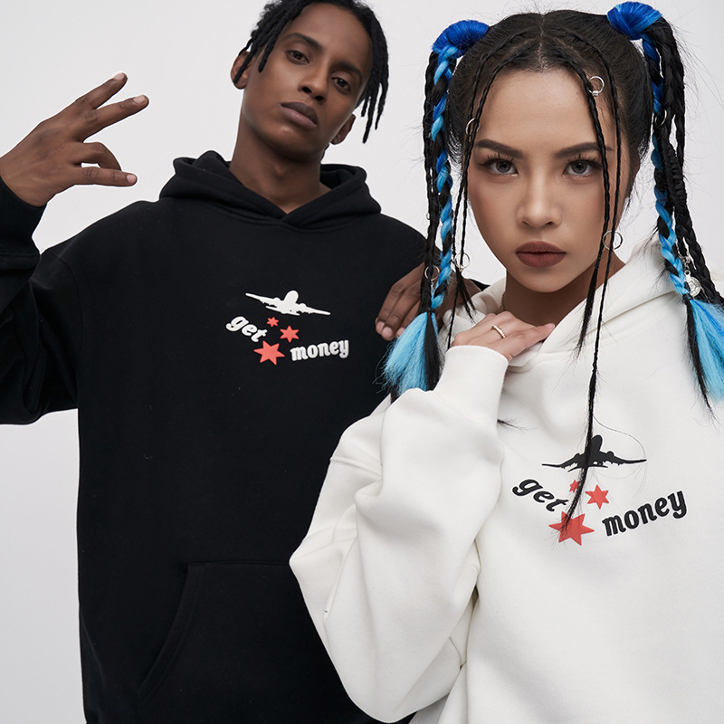 LANWO custom streetwear french terry pullover hoodie printing heavy weight 400 gsm hoodie unisex