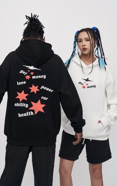 LANWO custom streetwear french terry pullover hoodie printing heavy weight 400 gsm hoodie unisex
